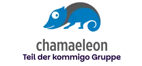 Das Logo der Chamaeleon GmbH als Teil der kommigo Gruppe